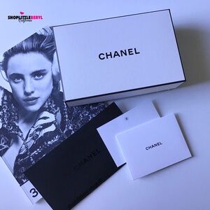 CHANEL Signature Box Empty Gift Storage Box 6 Piece Set, Black and White